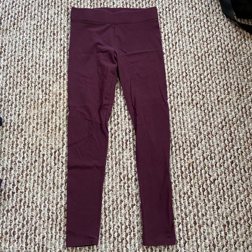 Aerie chill play move leggings maroon